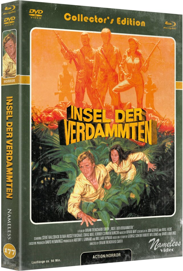 Insel der Verdammten (1982) Cover C, Limited Collector's Edition, Mediabook, Blu-ray + DVD + CD