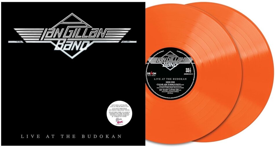 Ian Gillan (Deep Purple) - Live At The Budokan 2025 Reissue, Demon/Edsel, Orange Vinyl, 2 LP