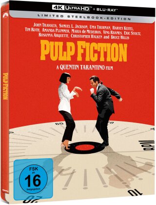 Pulp Fiction (1994) (Limited Edition, Steelbook, 4K Ultra HD + Blu-ray)