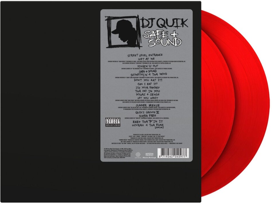 DJ Quik - Safe & Sound 2025 Reissue, Music On Vinyl, 30th Anniversary Edition, Translucent Red Vinyl, 2 LPs