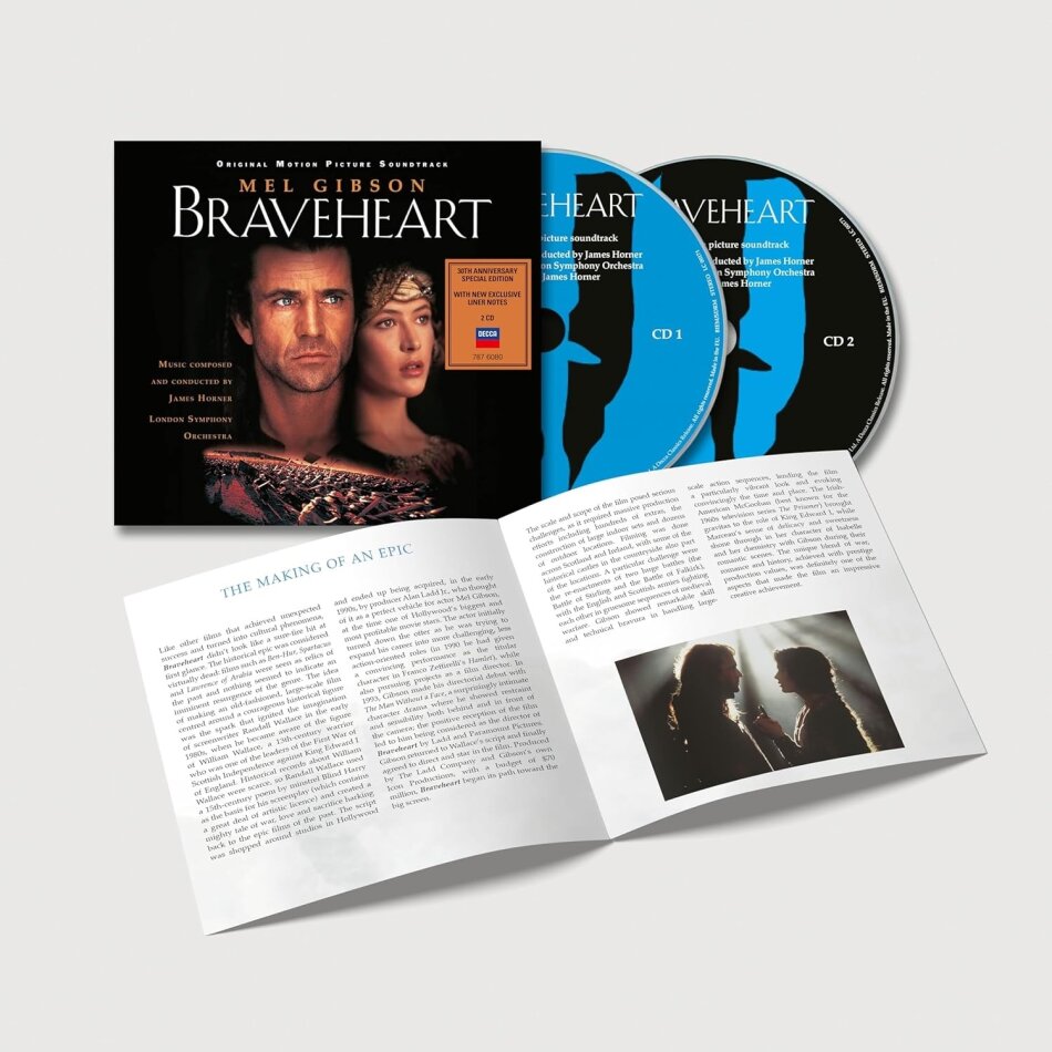 James Horner - Braveheart - OST 2025 Reissue, Deutsche Grammophon, 30th Anniversary Edition, 2 CDs