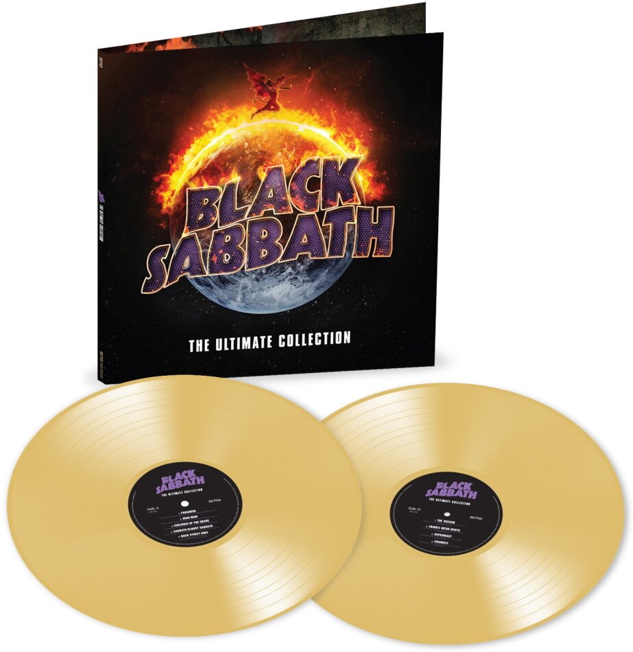 Black Sabbath - The Ultimate Collection 2025 Reissue, CH Exclusive, BMG, Gold Vinyl, 2 LPs