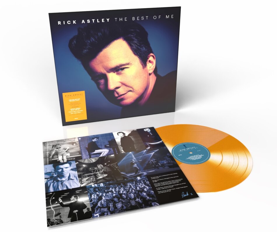 Rick Astley - The Best Of Me 2025 Reissue, CH Exclusive, BMG, Orange Vinyl, 2 LPs
