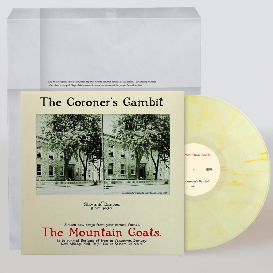 The Mountain Goats - The Coroner's Gambit 2025 Reissue, Kandy Korn Yellow Vinyl, LP