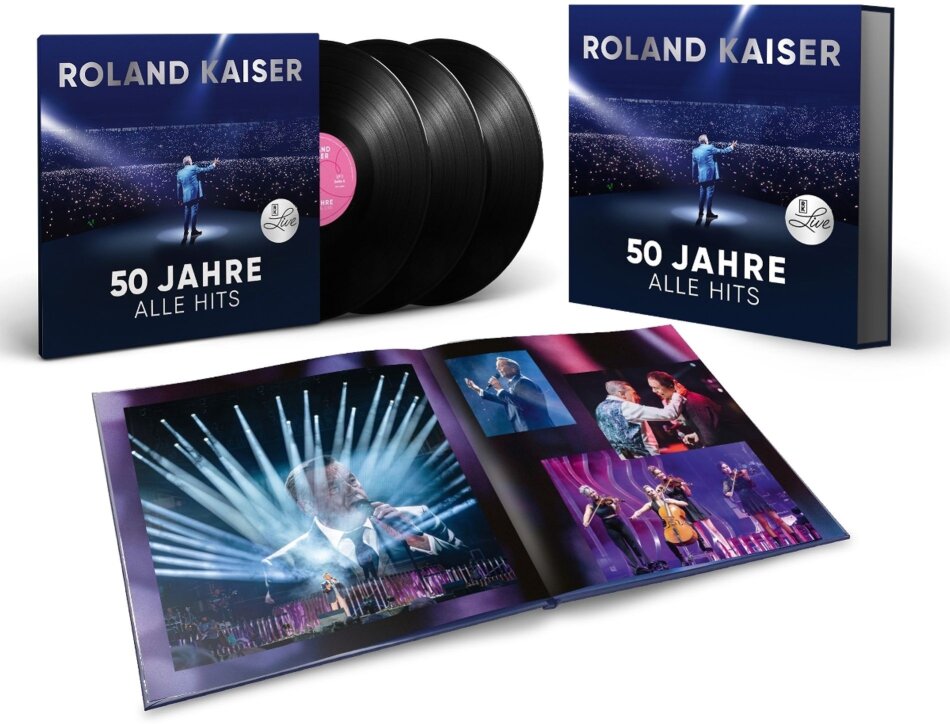 Roland Kaiser - 50 Jahre. Alle Hits. Live 3 LPs