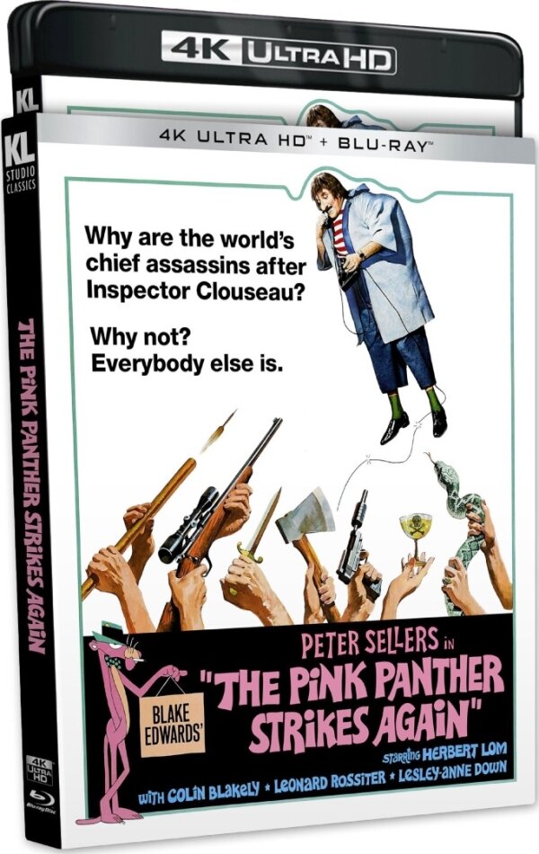 The Pink Panther Strikes Again Flip cover, 4K Ultra HD + Blu-ray