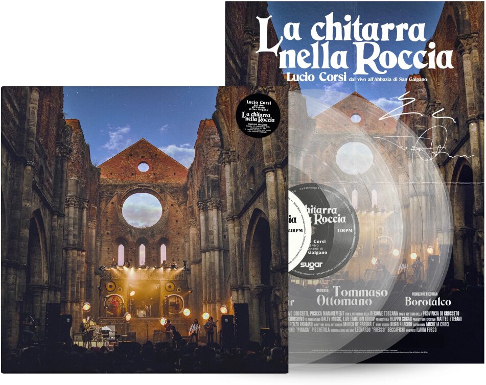Lucio Corsi - La Chitarra Nella Roccia - Dal Vivo All'abbazia Di San Galgano Special Edition, Crystal Clear Vinyl, 2 LPs