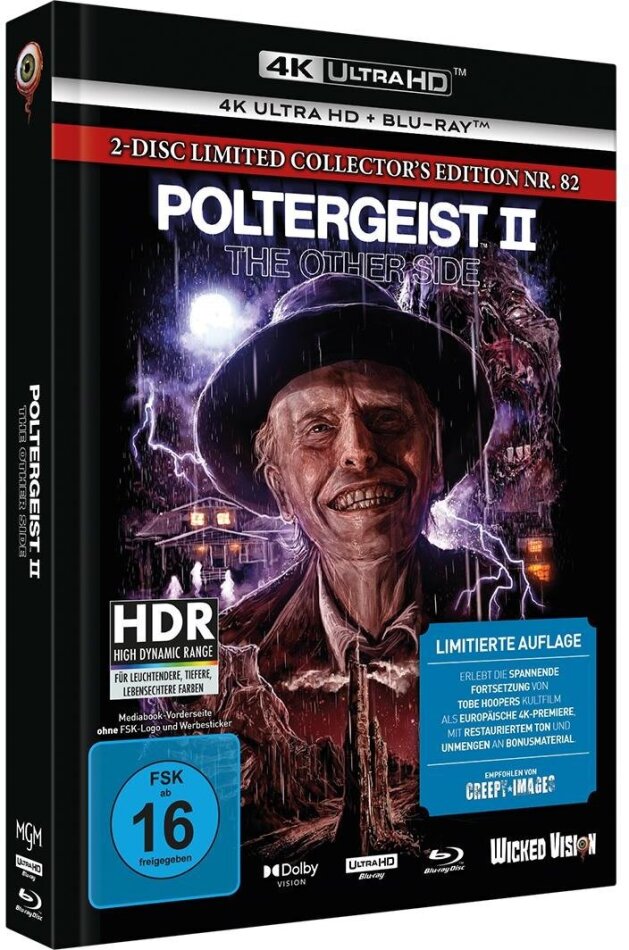 Poltergeist 2 - Die andere Seite (1986) Cover D, Limited Collector's Edition, Mediabook, 4K Ultra HD + Blu-ray
