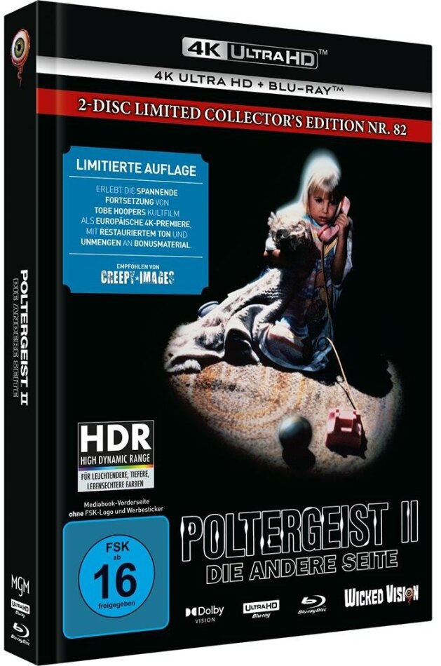Poltergeist 2 - Die andere Seite (1986) Cover E, Limited Collector's Edition, Mediabook, 4K Ultra HD + Blu-ray