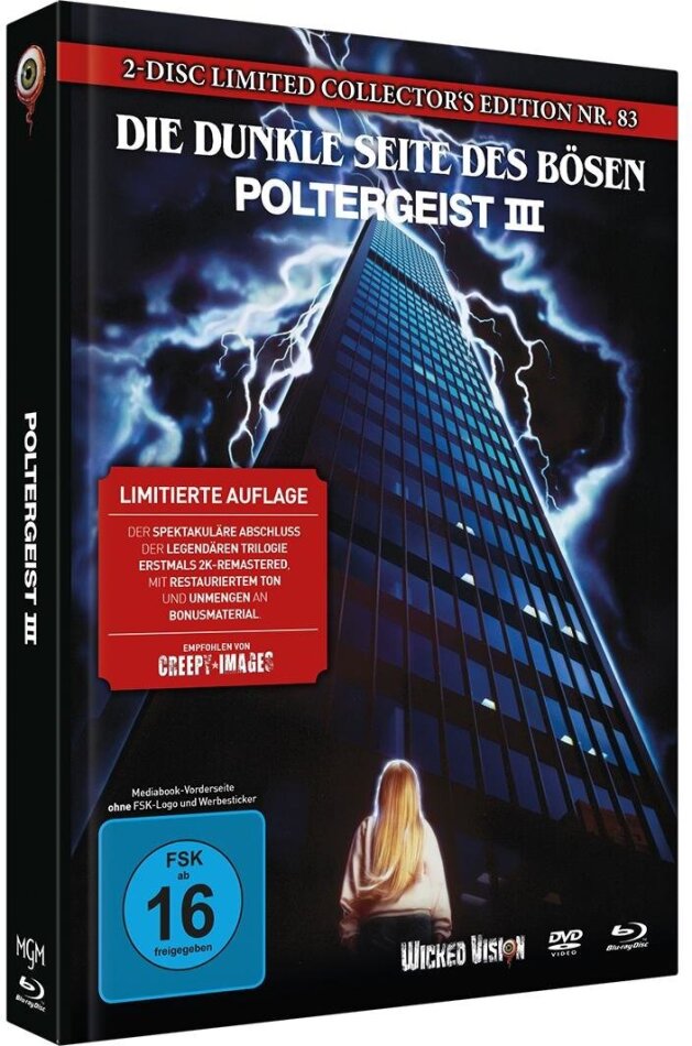 Poltergeist 3 - Die dunkle Seite des Bösen (1988) Cover C, Limited Collector's Edition, Mediabook, Blu-ray + DVD