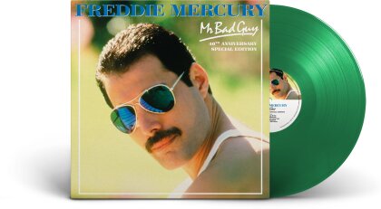 Freddie Mercury - Mr. Bad Guy (2025 Reissue, Virgin Records, &Eacute;dition 40&egrave;me Anniversaire, Transparent Green Vinyl, LP)