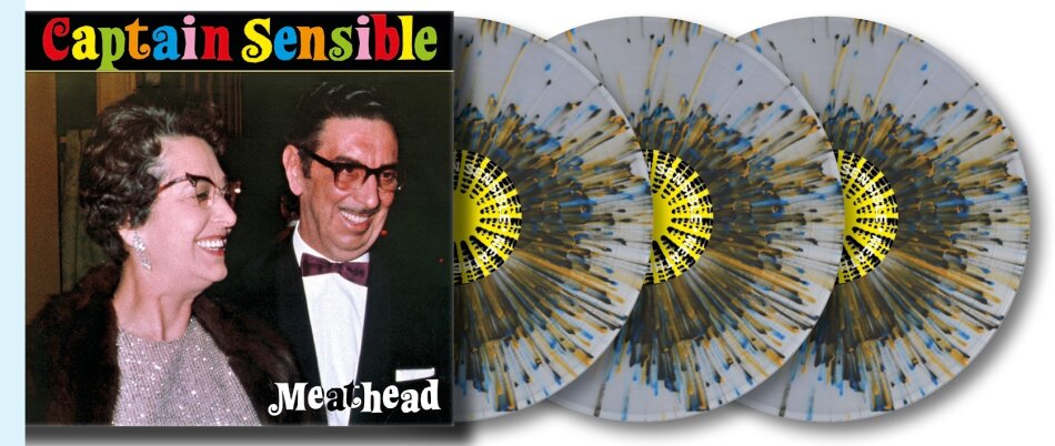 Captain Sensible - Meathead 2025 Reissue, Indie Exclusive, Limited Edition, Crystal Splatter Vinyl, 3 LPs