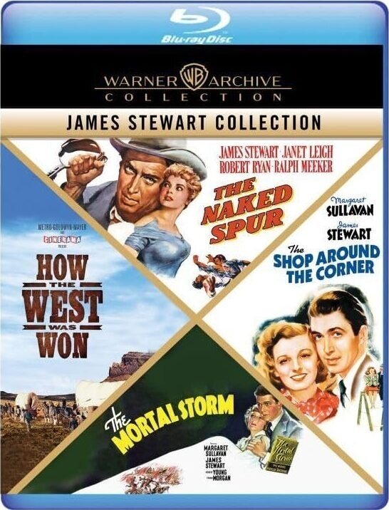 James Stewart Collection - The Naked Spur (1953) / The Shop Around the Corner (1940) / The Mortal Storm (1940) / How the West Was Won (1962) Warner Archive Collection, 4 Blu-rays
