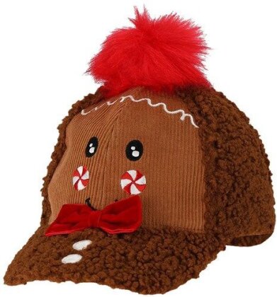 Weihnachtsm&uuml;tze aus Pl&uuml;sch Lebkuchenmann