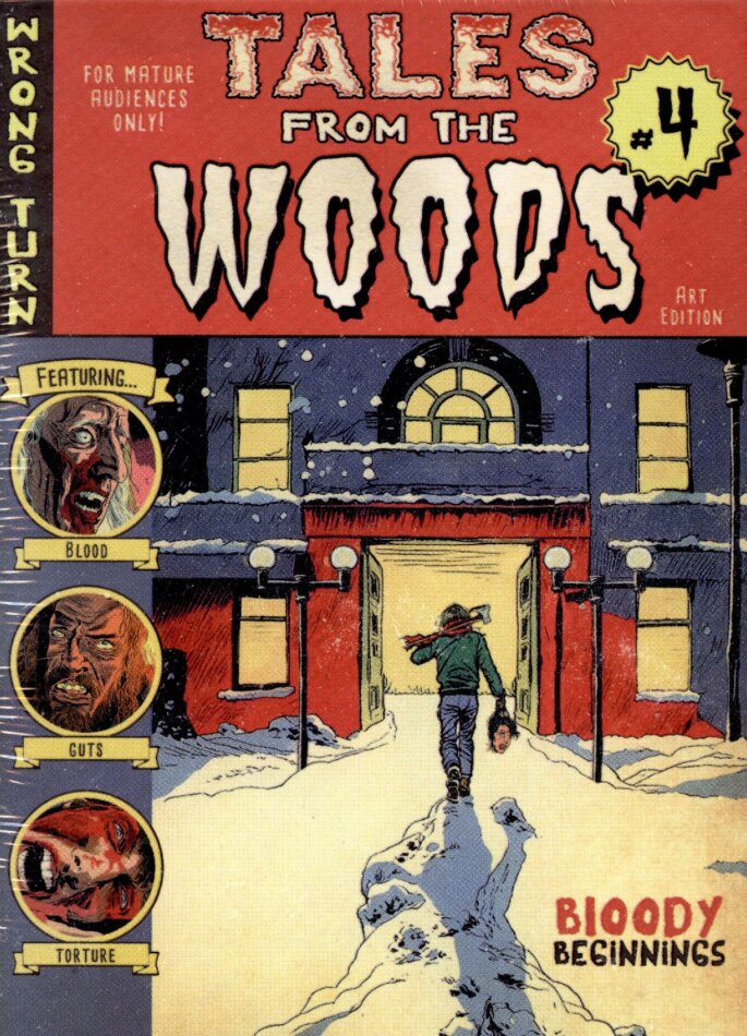 Wrong Turn 4: Bloody Beginnings (2011) Cover D, Tales from the Woods, Édition Limitée, Mediabook, Uncut, 4K Ultra HD + Blu-ray