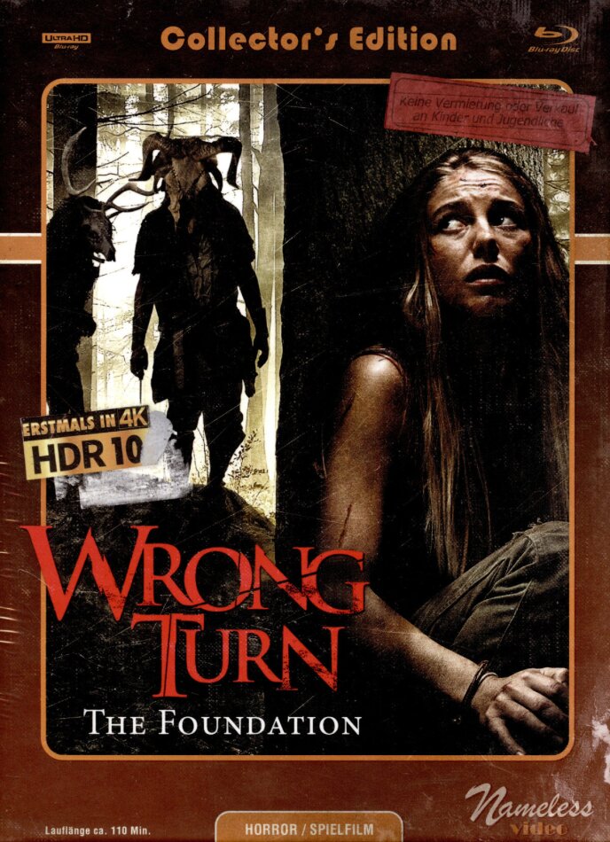 Wrong Turn: The Foundation (2021) Cover C, Limited Collector's Edition, Mediabook, Uncut, 4K Ultra HD + Blu-ray