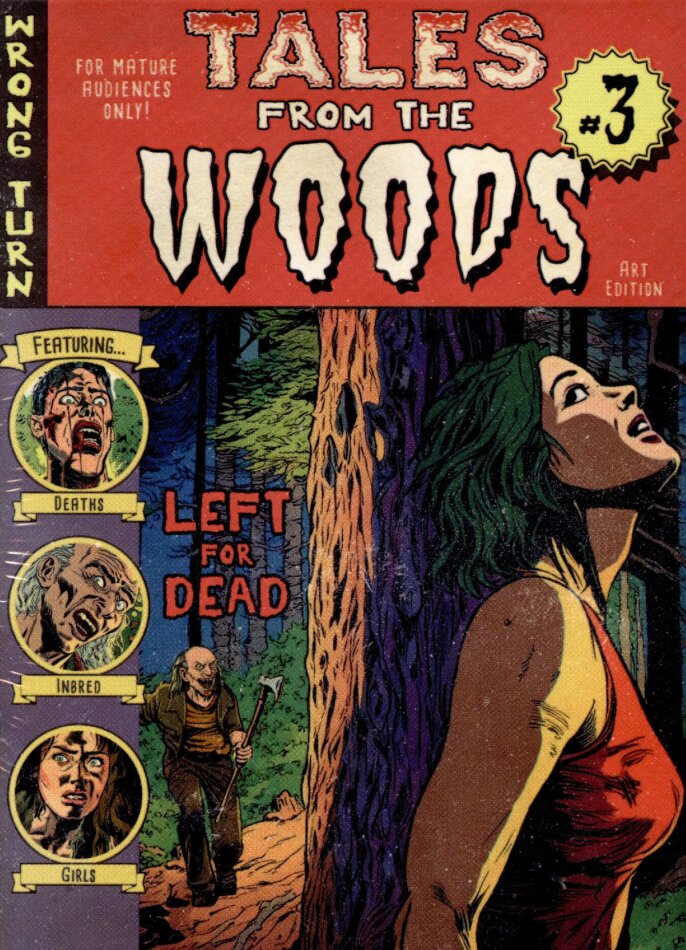 Wrong Turn 3: Left for Dead (2009) Cover D, Tales from the Woods, Édition Limitée, Mediabook, Uncut, 4K Ultra HD + Blu-ray