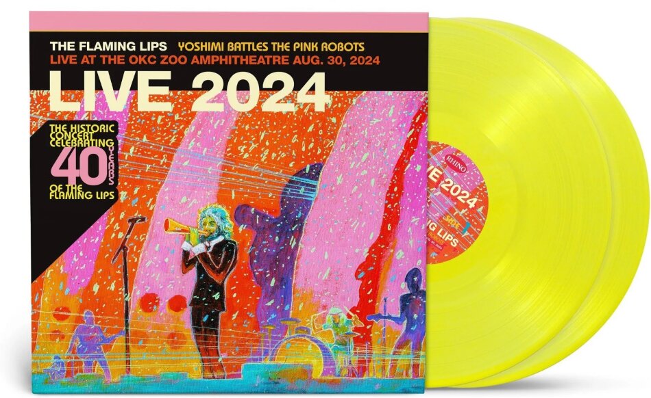 The Flaming Lips - Yoshimi Battles The Pink Robot: Live Black Friday 2025, Rhino, Yellow Vinyl, 2 LPs
