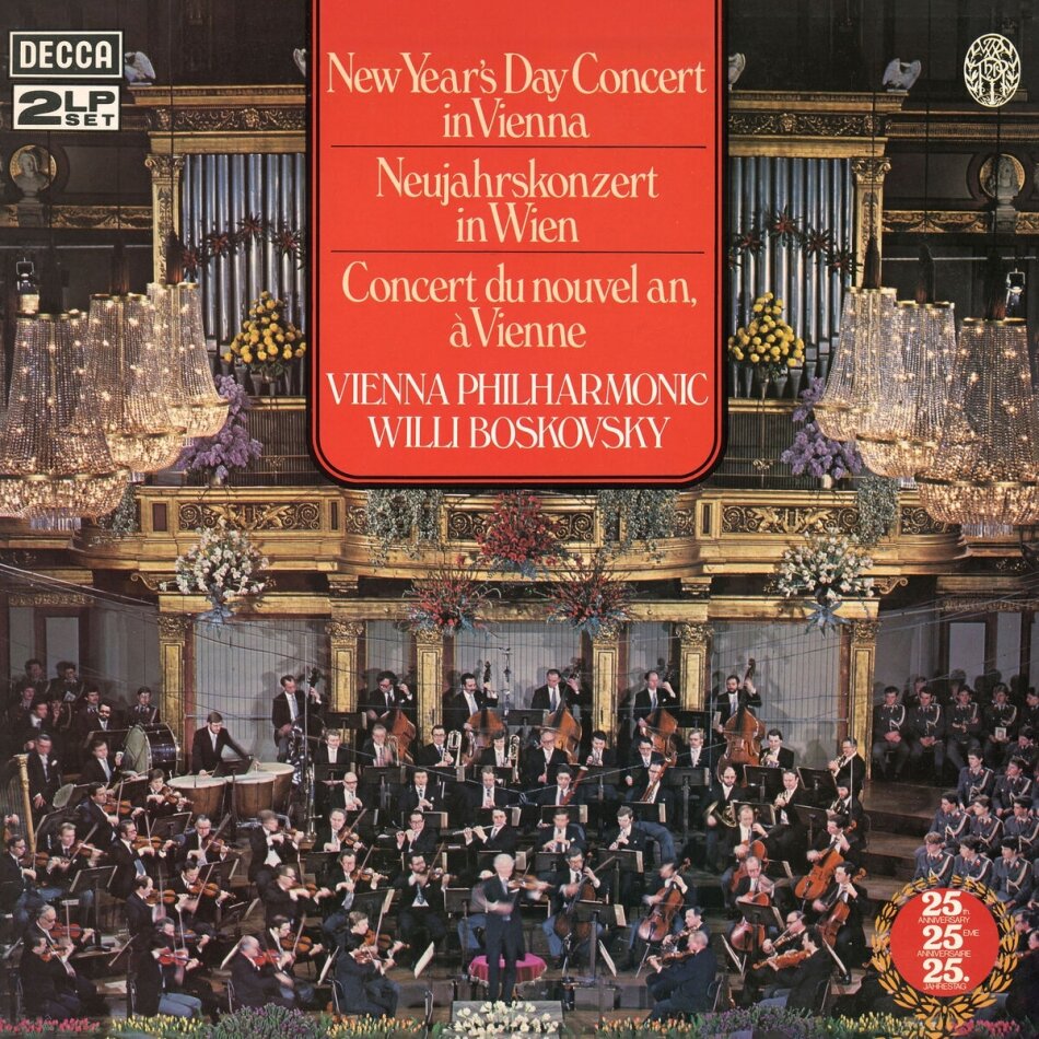 Willi Boskovsky & Wiener Philharmoniker - New Year's Day Concert Vienna Decca Pure Analogue, 2026 Reissue, Decca, 2 LPs