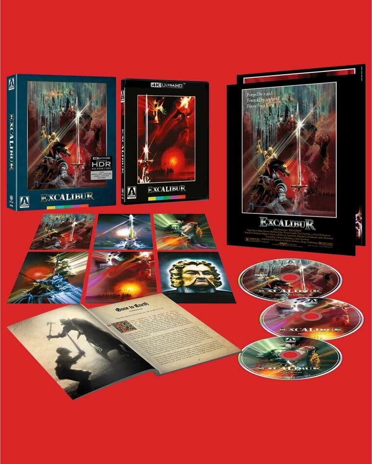 Excalibur (1981) Limited Edition, Restored, 4K Ultra HD + 2 Blu-rays