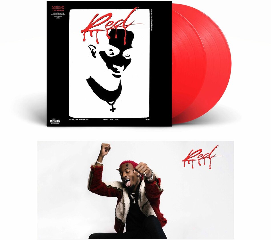 Playboi Carti - Whole Lotta Red 2025 Reissue, 5th Anniversary Edition, Interscope, Red Vinyl, 2 LPs