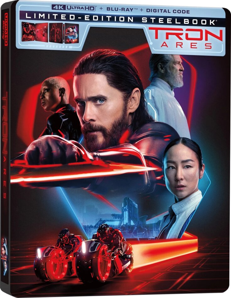 Tron: Ares (2025) Limited Edition, Steelbook, 4K Ultra HD + Blu-ray