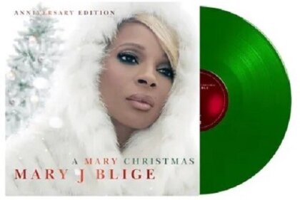 Mary J. Blige - A Mary Christmas (2023 Reissue, 10th Anniversary Edition, Translucent Green Vinyl, LP)