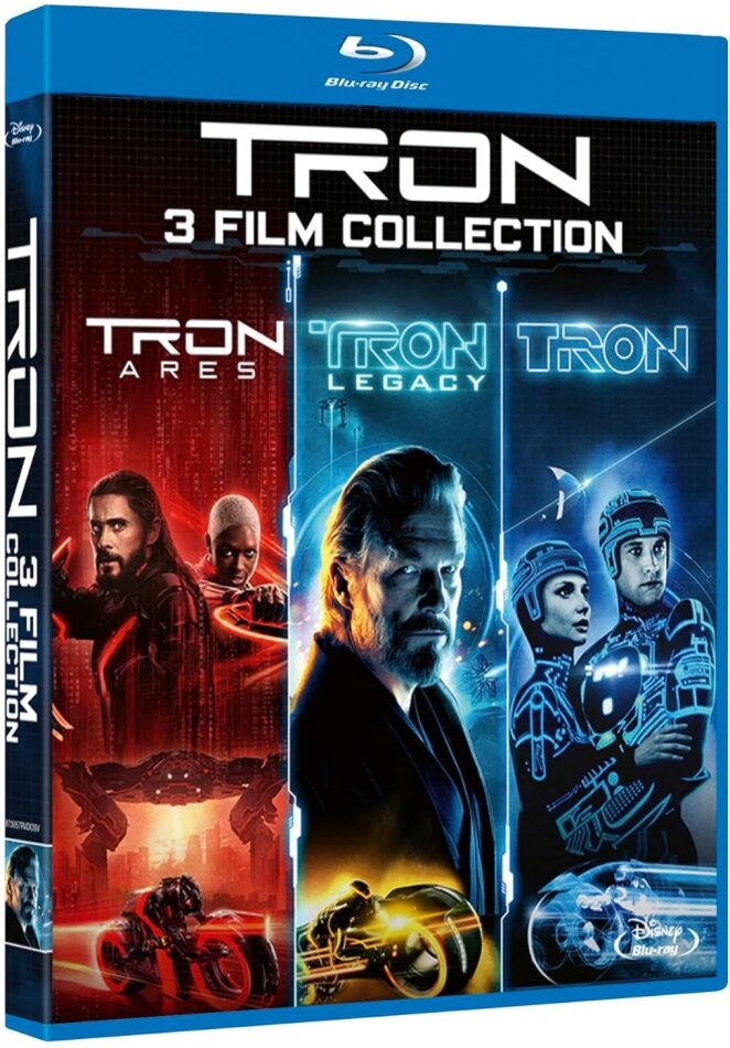 Tron (1982) / Tron Legacy (2010) / Tron: Ares (2025) - 3-Movie-Collection 3 Blu-rays