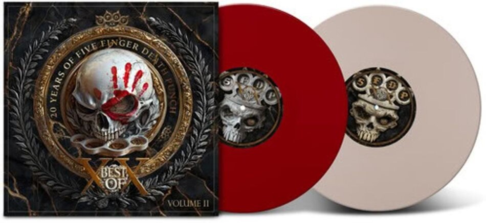 Five Finger Death Punch - BEST OF - Volume 2 2025 Reissue, Indie Exclusive, Blood & Bone Vinyl, 2 LPs