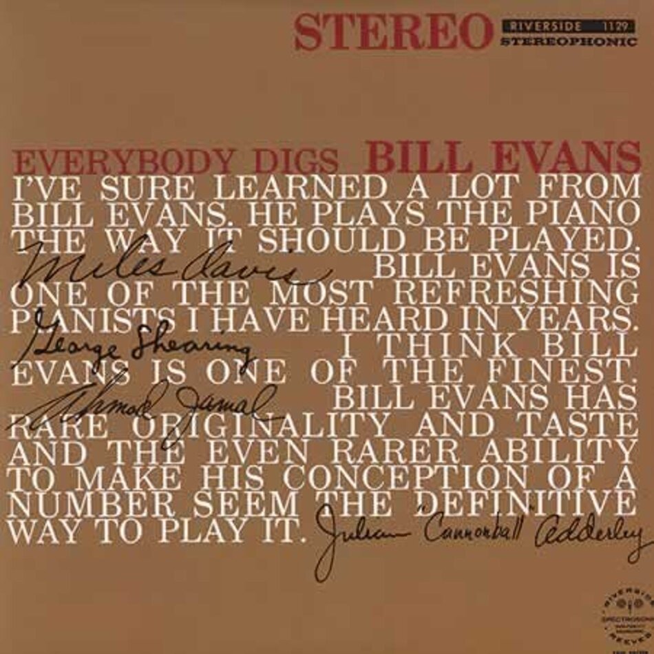 Bill Evans Trio - Everybody Digs Bill Evans 2025 Reissue, Analogue Productions, 2 LP