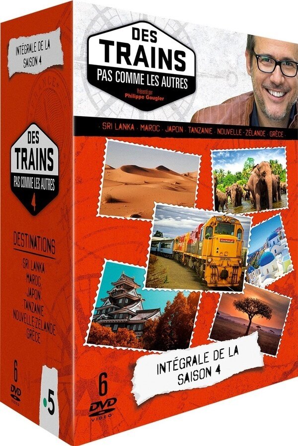 Des trains pas comme les autres - Saison 4 : 6 Destinations - Sri Lanka - Maroc - Japon - Tanzanie - Nouvelle-Zélande - Grèce 6 DVDs