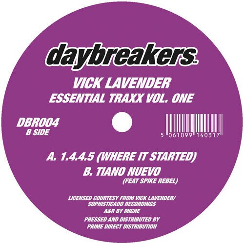 Vick Lavender - Essential Traxx Vol. 1 12" Maxi