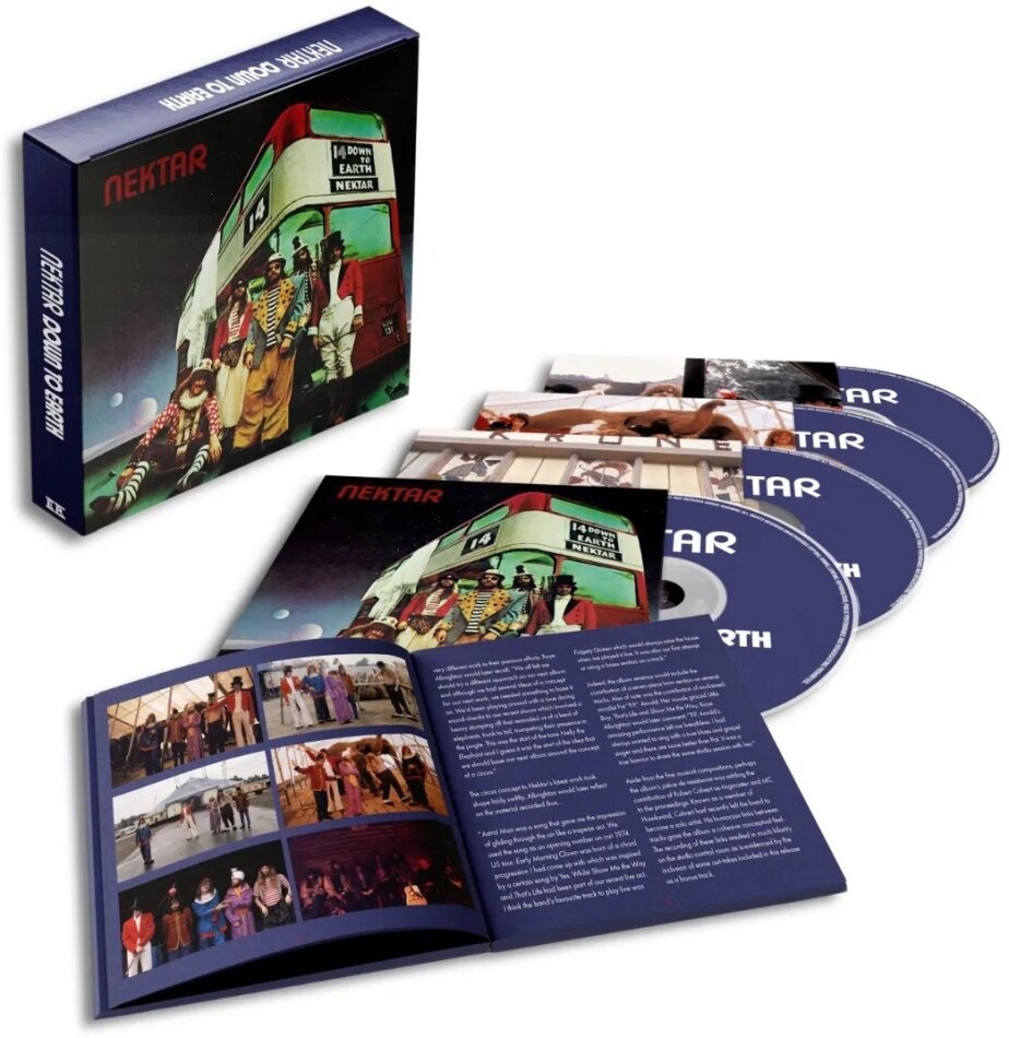 Nektar - Down To Earth 2026 Reissue, Esoteric, Expanded Version, Remastered, 4 CDs