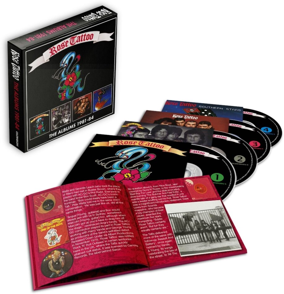 Rose Tattoo - Albums 1981-84 Lemon Records UK, 4 CDs