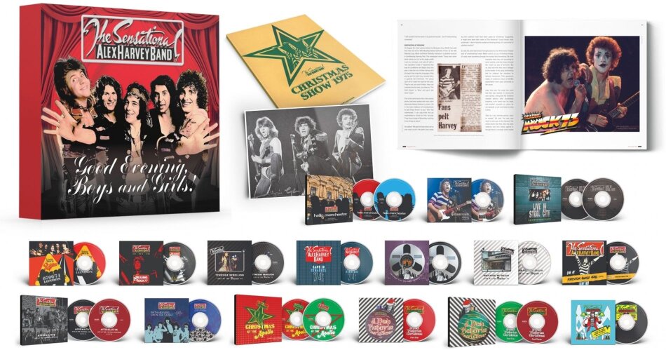 Alex Harvey & Sensational Alex Harvey Band - Good Evening Boys & Girls + Photocard, Hardcover, Box, 21 CDs