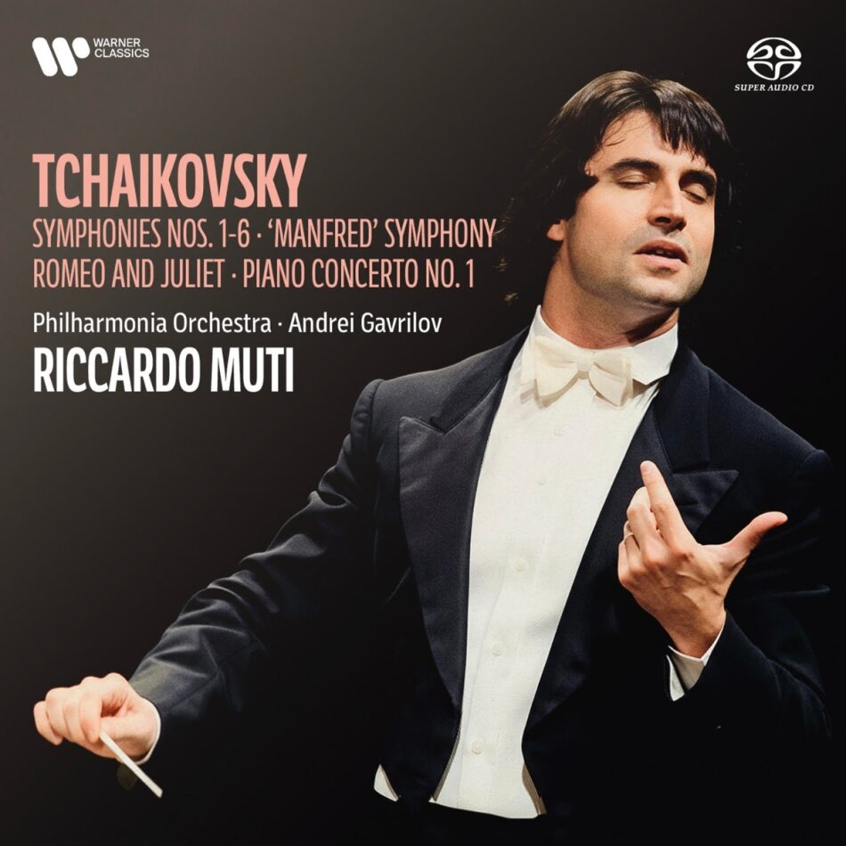 Peter Iljitsch Tschaikowsky (1840-1893), Riccardo Muti, Andrei Gavrilov & Philharmonia Orchestra - Sinfonien 1-6, Manfred, Romeo & Juliet, Piano Concerto No. 1 Hybrid SACD + 4 SACDs