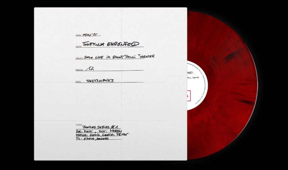 Fortuna Ehrenfeld - Solo Live im St. Pauli Theater LP