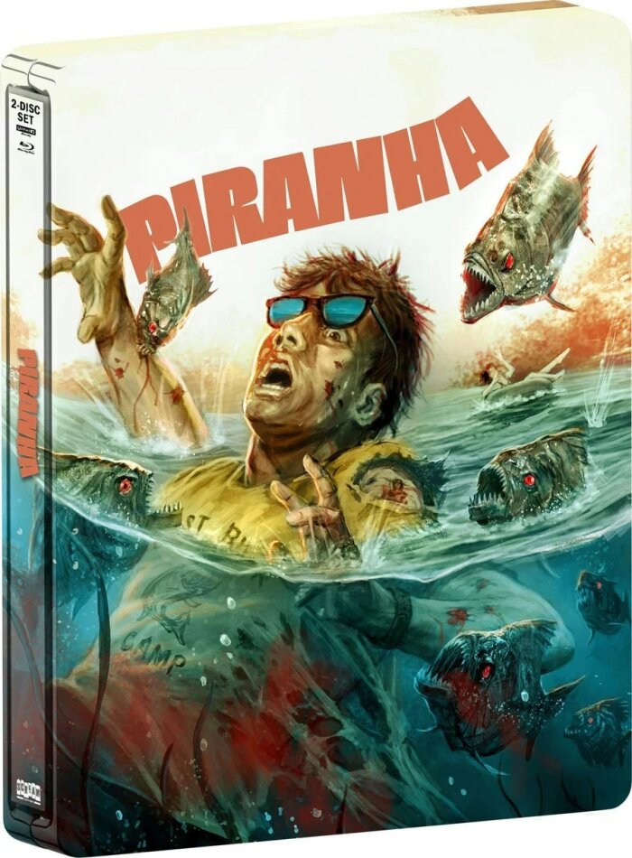 Piranha (1978) Limited Edition, Restored, Steelbook, 4K Ultra HD + Blu-ray