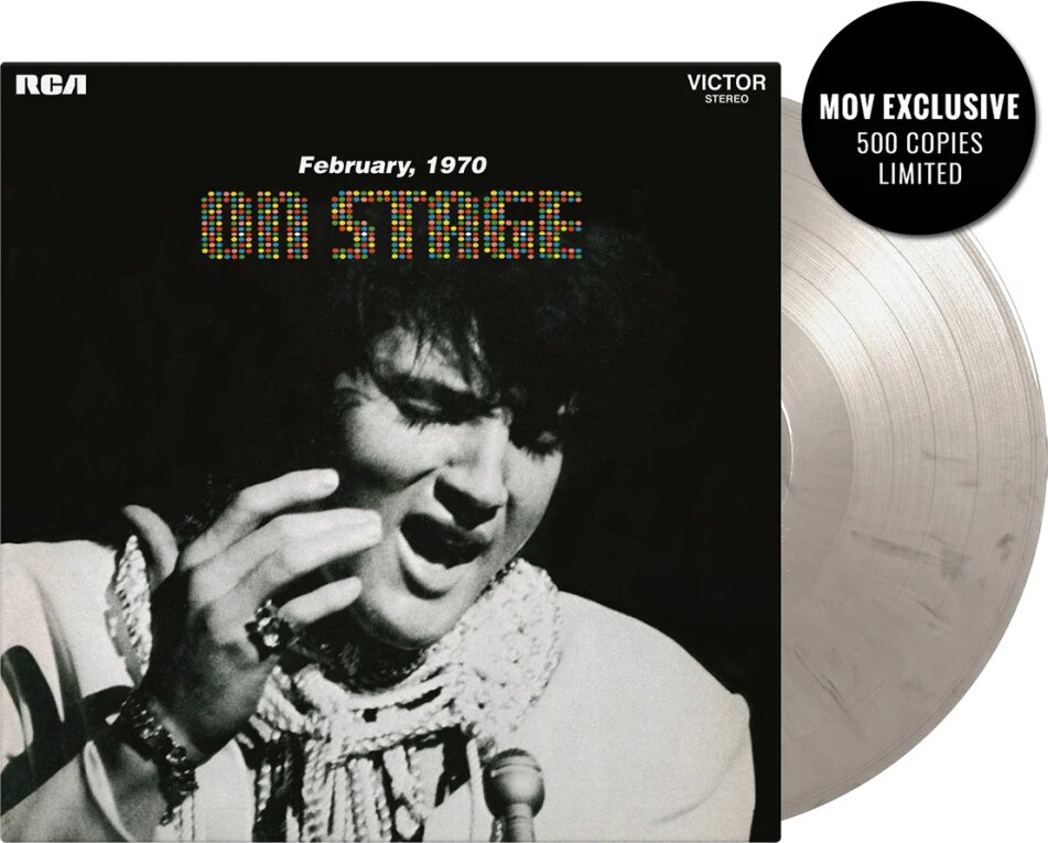 Elvis Presley - On Stage Music On Vinyl, 2026 Reissue, Limited Edition, White Marble Vinyl, LP