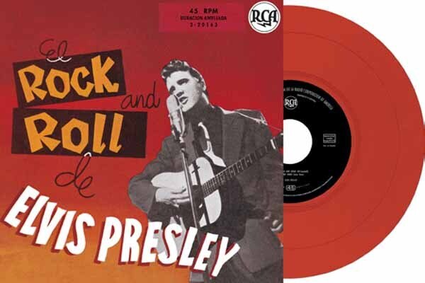 Elvis Presley - Ep Étranger N°19 - El Rock And Roll De Elvis Presley (Spain) Red Vinyl, 7" Single