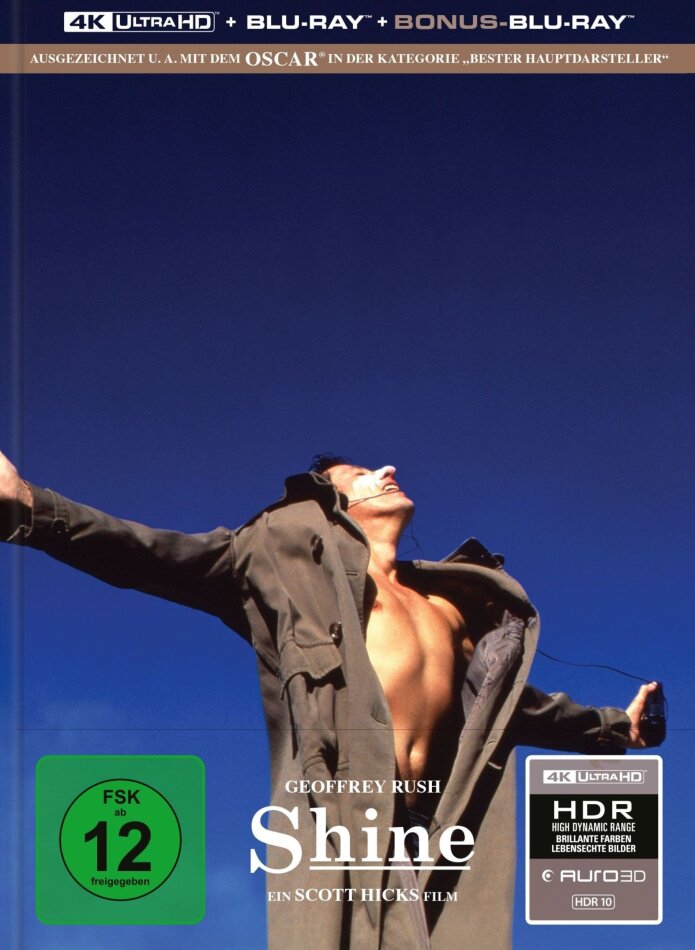 Shine - Der Weg ins Licht (1996) Limited Edition, Mediabook, 4K Ultra HD + 2 Blu-rays