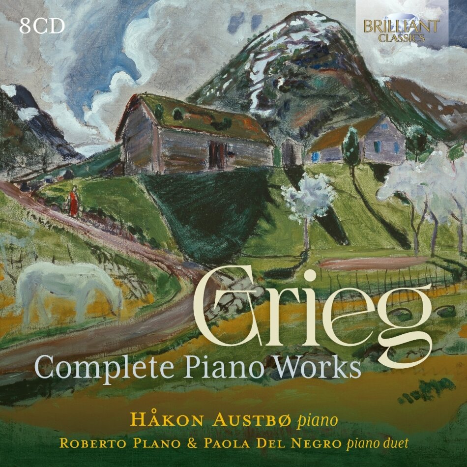 Edvard Grieg (1843-1907), Håkon Austbo, Roberto Plano & Paola del Negro - Complete Piano Works 8 CD