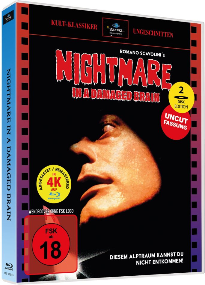 Nightmare in a Damaged Brain (1981) Full Sleeve Scanavo-Box, Cover 4, Cult Classic, Limited Edition, Uncut, Blu-ray + DVD
