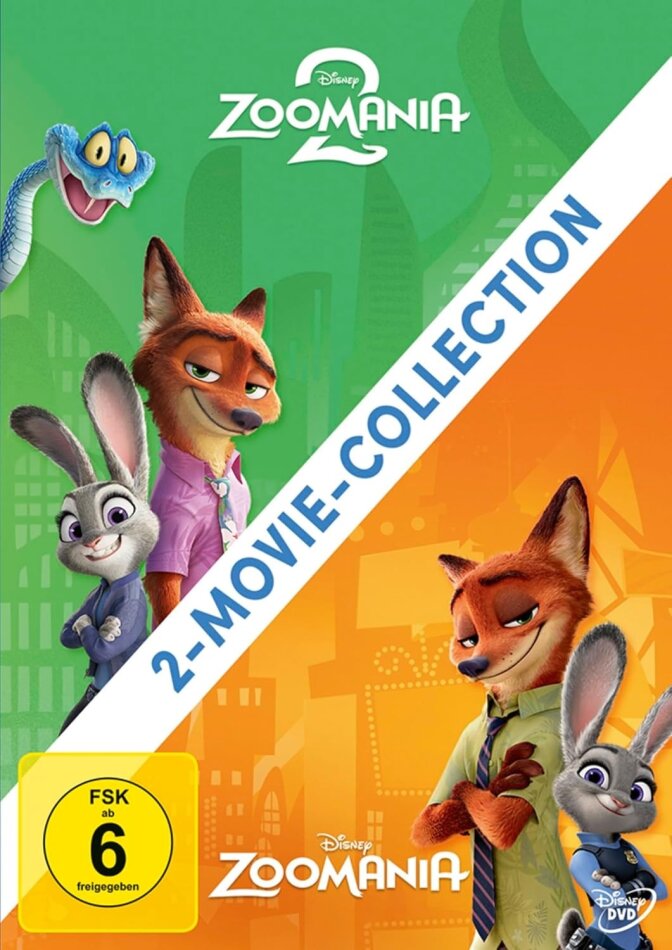 Zoomania (2016) / Zoomania 2 (2025) 2-Movie-Collection, 2 DVD