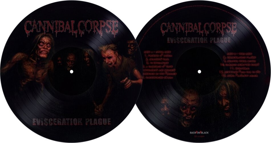 Cannibal Corpse - Evisceration Plague Picture Disc, 2026 Reissue, LP