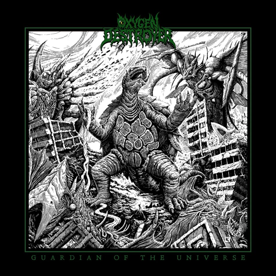 Oxygen Destroyer - Guardian Of The Universe 2026 Reissue, Redefining Darkness, Green Marble Vinyl, LP