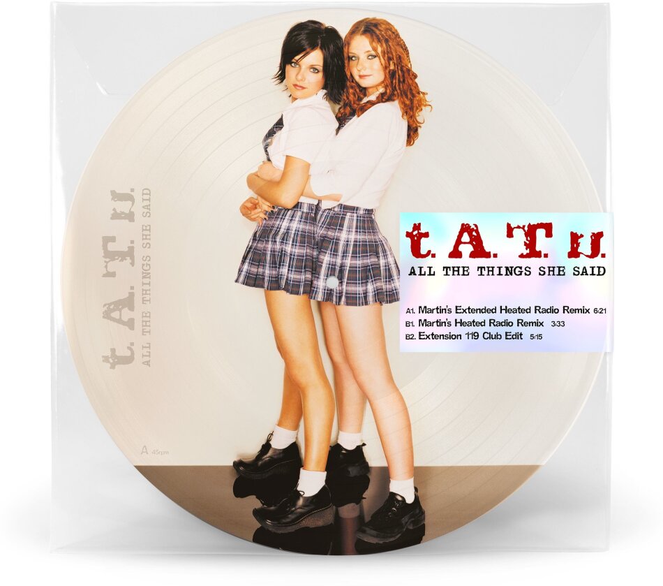 T.A.T.U. - All The Things She Said 2026 Reissue, Picture Disc, LP