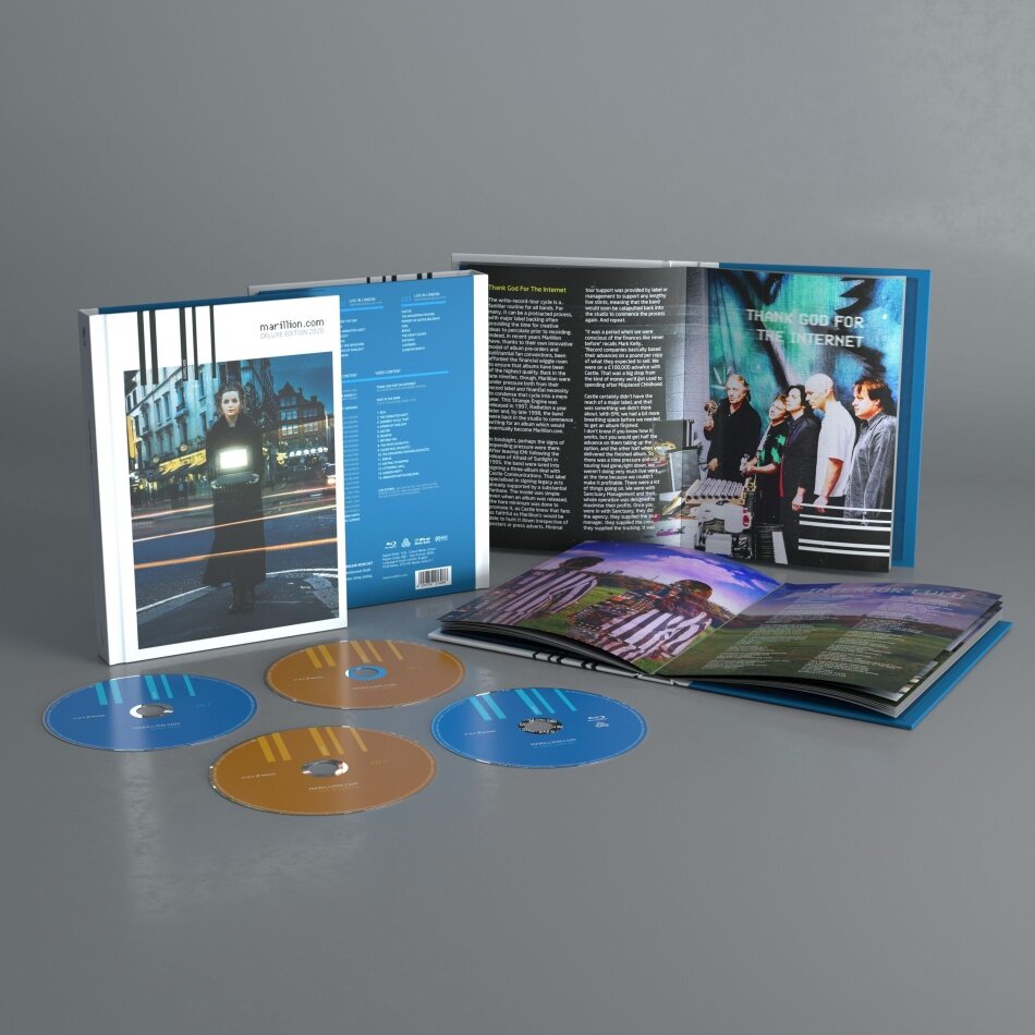 Marillion - Marillion.Com 2026 Reissue, Ear Music, Édition Deluxe, Mediabook, 3 CD + Blu-ray