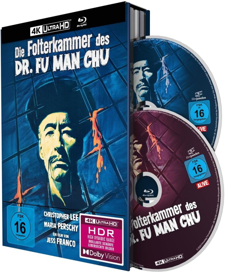 Die Folterkammer des Dr. Fu Man Chu (1969) Limited Collector's Edition, Mediabook, 4K Ultra HD + Blu-ray