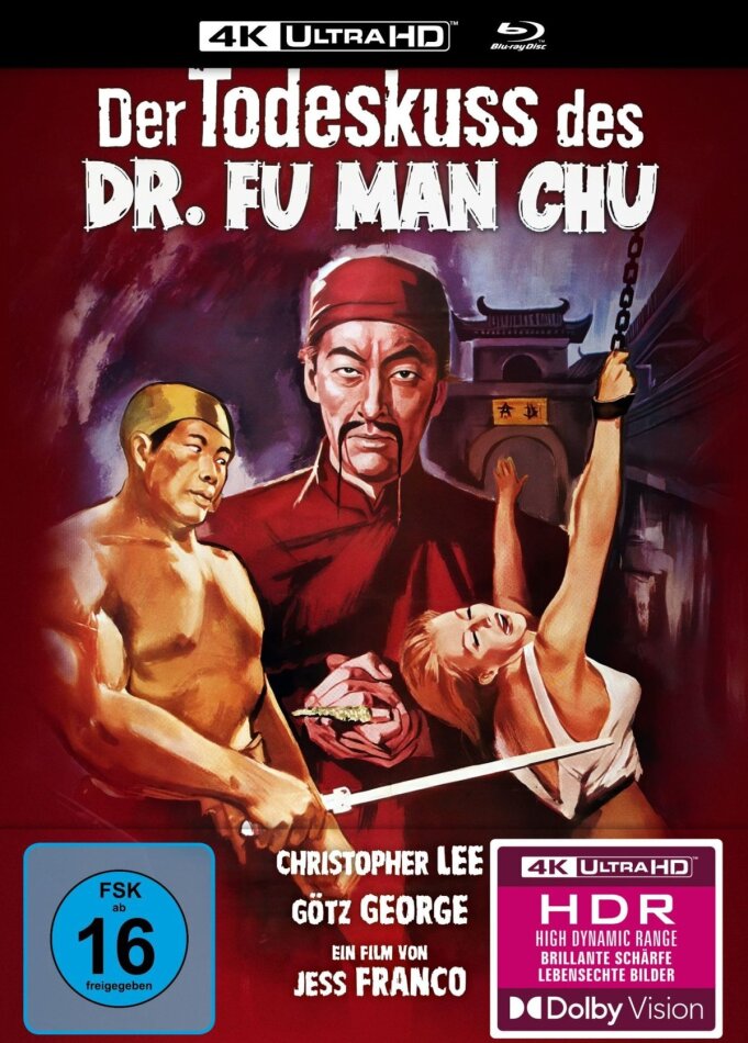 Der Todeskuss des Dr. Fu Man Chu (1968) Limited Collector's Edition, Mediabook, 4K Ultra HD + Blu-ray